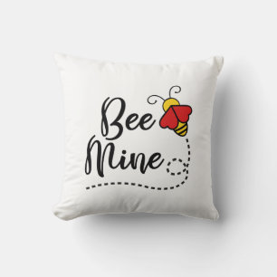 Coussin Soyez le mien Valentine Love Bee