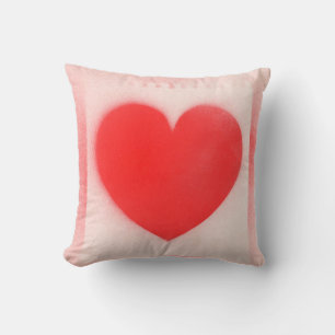 Coussin Soyez mon coeur rouge Valentine
