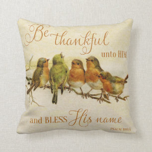 Coussin Soyez Remerciés envers Lui et bénissez Son Nom
