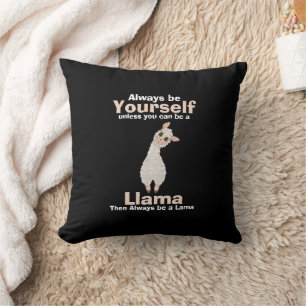 Coussin Soyez toujours un Amoureux des animaux lama
