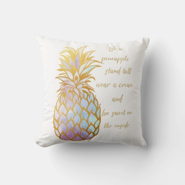 Coussin Soyez un carreau d'ananas (Recto)