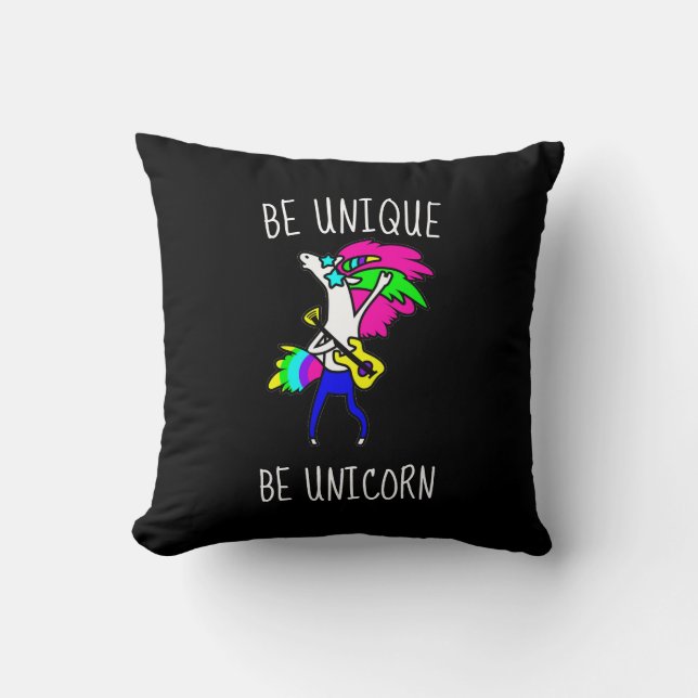 Coussin Soyez Unique Soyez Unicorne Jeu d'Oreiller (Recto)