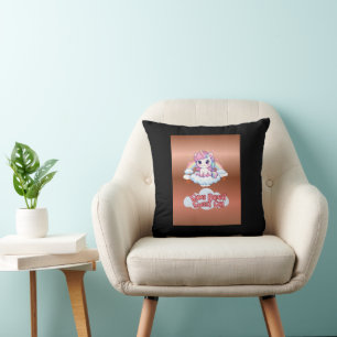 Coussin Soyez Votre Propre Arc-en-Ciel Filles Licorne Mign