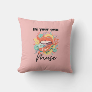 Coussin Soyez votre propre muse, Citation d'amour personne