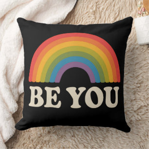 Coussin Soyez vous gay Lesbian Pride LGBTQ Ally Rainbow Re