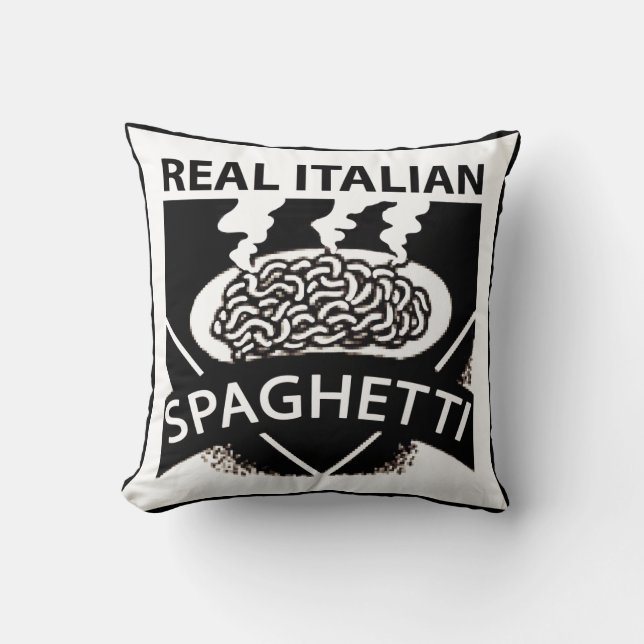 Coussin Spaghetti italien réel (Recto)