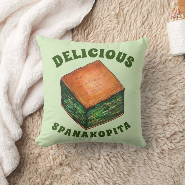Coussin Spanakopita Grec Alimentation Spinach Feta Phyllo  (Couverture)