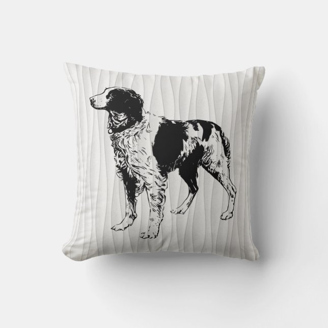 Coussin spaniel breton (Recto)