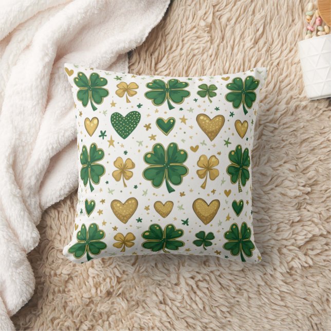 Coussin Sparkling St. Patrick's Motif Design (Couverture)
