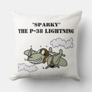 Coussin Sparky le P-38