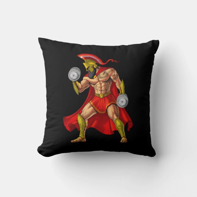 Coussin Spartan Weightlifting (Recto)