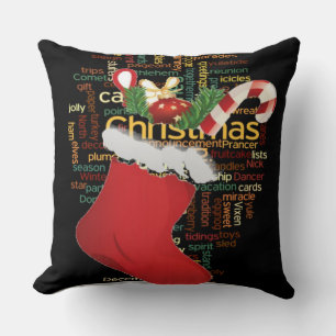 Coussin Special Joyeux Noël Accueil Décor Motif Design