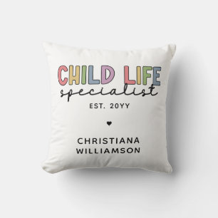 Coussin Spécialiste de la vie d'enfant sur mesure Cadeau d