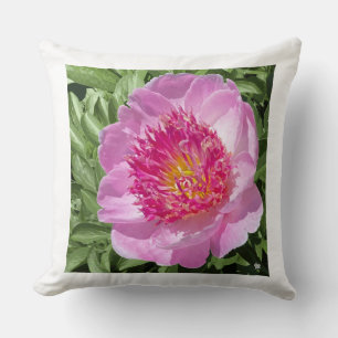 Coussin Spectaculaire pivoine rose sur pillow.