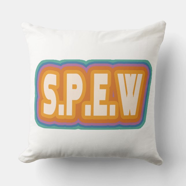 Coussin SPEW Société de promotion de la protection des élé (Recto)
