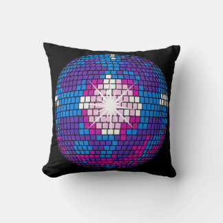 Coussin Sphère disco miroir géométrique Art Pop Rétro