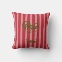 Spicy Margarita Pink Red Stripes Bar Cart Decor