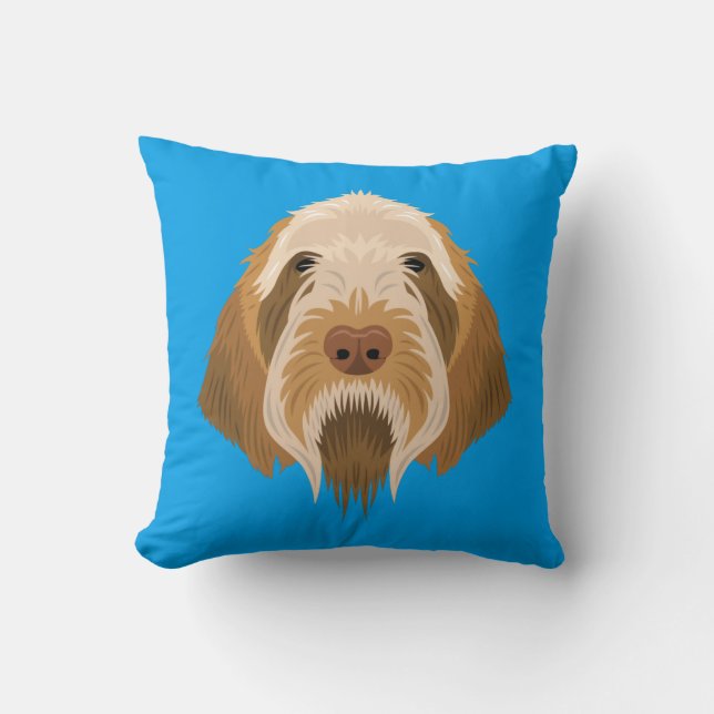 Coussin Spinone bleu Italiano (Recto)