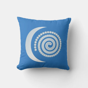 Coussin Spirale de la Lune d'Argent