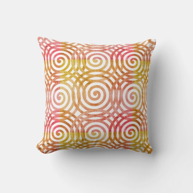 Coussin Spirales rustiques (Recto)