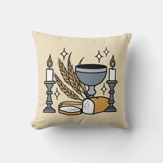 Coussin Spiritual Faith and Grace – Uplifting Christian (Recto)