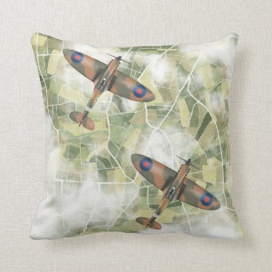 Coussin Spitfires volant dans les paires