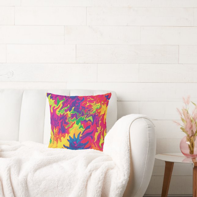 Coussin Splashing psychédélique..... (Canapé)