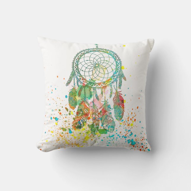Coussin Splatter Dreamcatcher (Recto)
