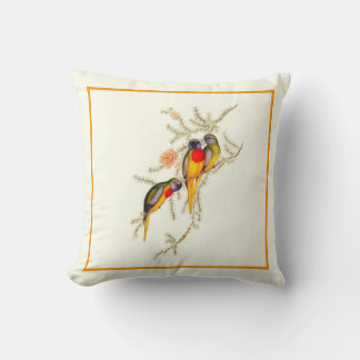 Coussin Splendide Parakeet Grass-Parakeet, Vintage