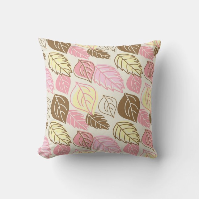 Coussin Splendor d'automne : Motif sans feuille (Recto)