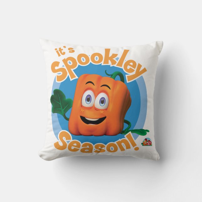 Coussin Spookley le Citrouille Carré | C'est la saison de  (Recto)