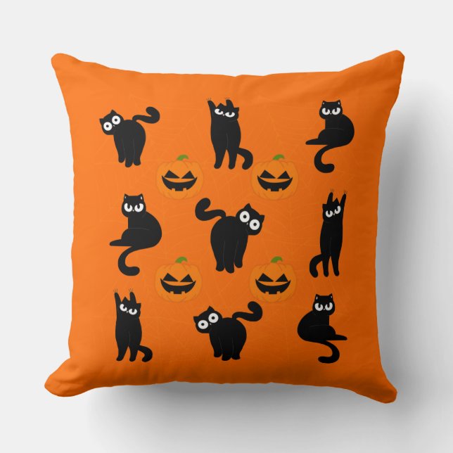 Coussin Spooky Cat Parade (Recto)