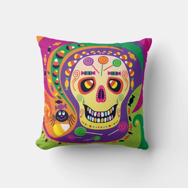 Coussin Spooky rencontre doux (Recto)