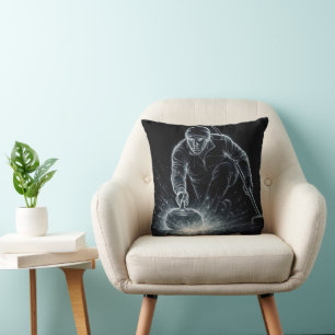 Coussin Sport de curling néon avec énergie dynamique
