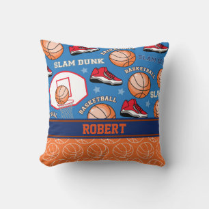 Coussin SPORTS Nom personnalisé Motif du ventilateur de ba