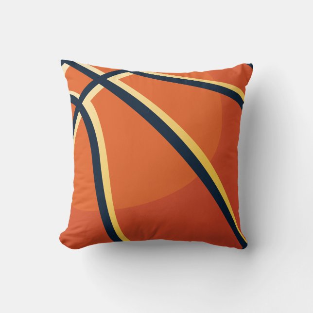 Coussin Sports Orange Basket Chambre (Recto)