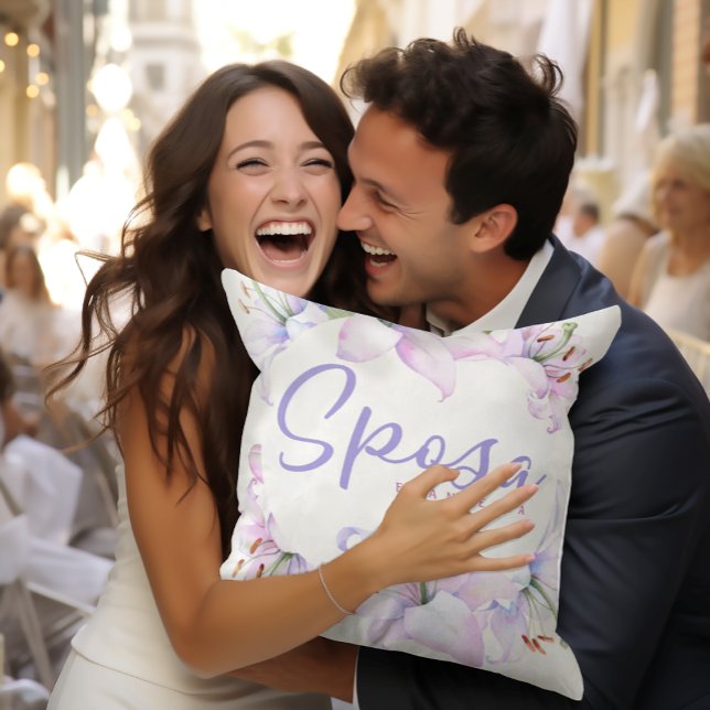 Coussin Sposa cadeau italien personnalisé pour la mariée (Créateur téléchargé)