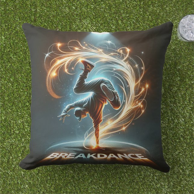 Coussin "Spotlight Groove" - ​ ​ dansant sous les projecte (Herbe)