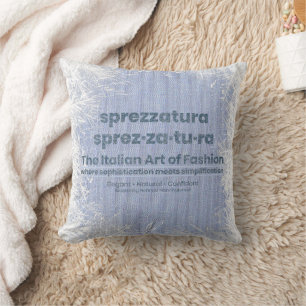 Coussin SPREZZATURA : L'ART ITALIEN DE LA MODE-BlueDenim