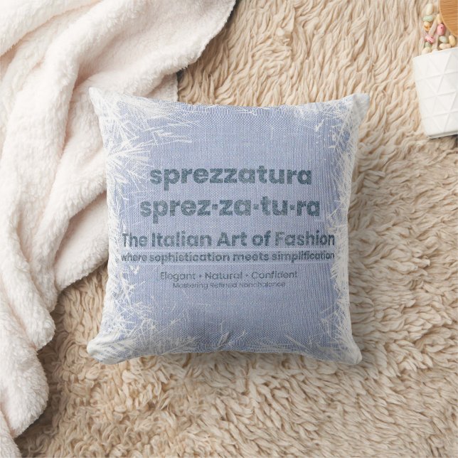 Coussin SPREZZATURA : L'ART ITALIEN DE LA MODE - DenimArt (Couverture)