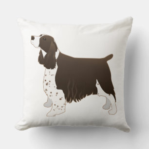 Coussin Springer Spaniel Chien de base race Silhouette Bro