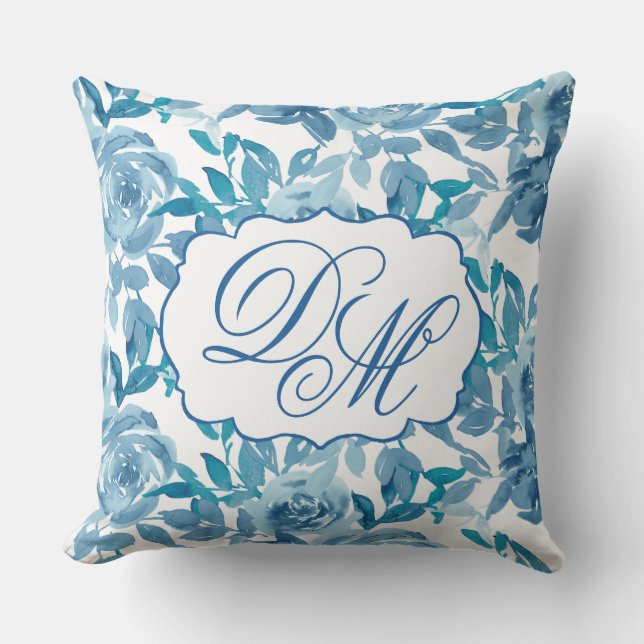 Coussin Spun Sugar & Skydiver Blue Mariage Keepsaké Thon (Recto)