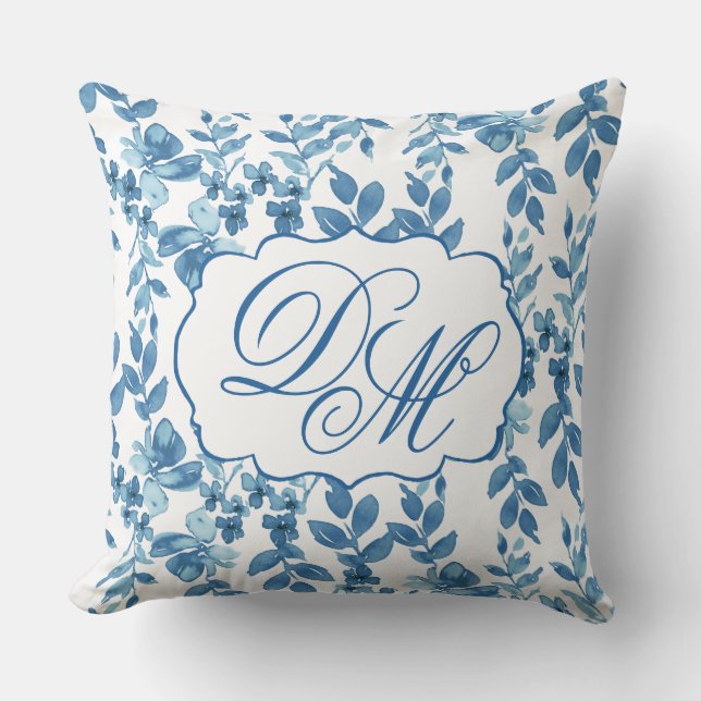 Coussin Spun Sugar & Skydiver Blue Mariage Keepsaké Thon (Recto)