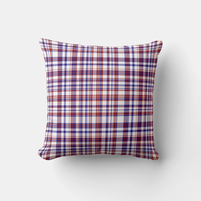 Coussin Sq.Coussin, Rouge blanc et bleu Collection 09 (Recto)