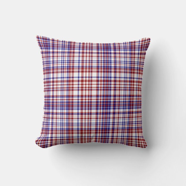 Coussin Sq.Coussin, Rouge blanc et bleu collection 10 (Recto)