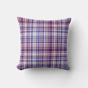 Coussin Sq.Plaid Coussin, Collection Rouge-Blanc-Bleu 02