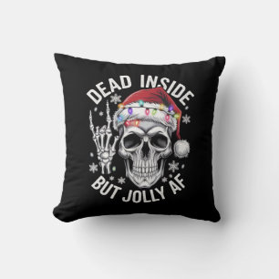 Coussin Squelette de Cadeau de Noël Mort à l'Intérieur Mai