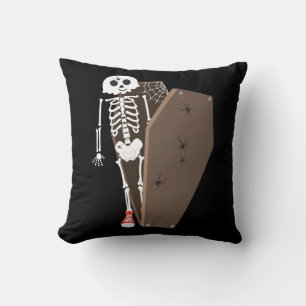 Coussin Squelette et café Halloween Design