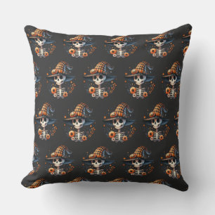 Coussin squelette jour halloween