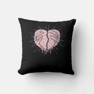 Coussin Squelette Main Avec Coeur Classique
